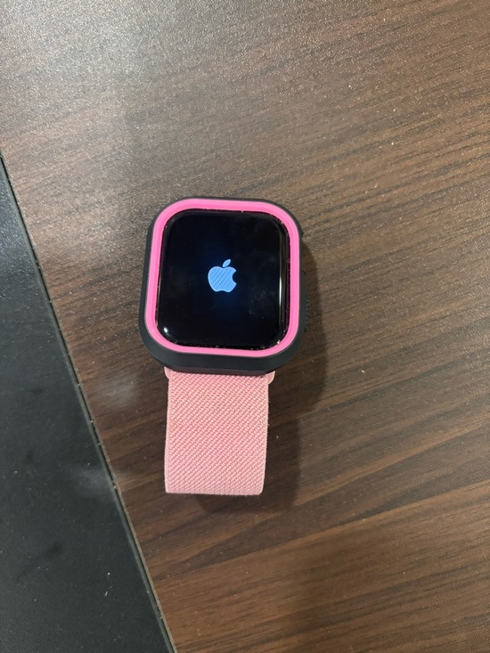 Apple Other - Apple Watch with Pink Sport Loop and Black and Pink Silicone Case
